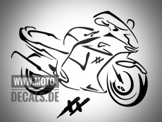 Aufkleber Motiv Honda CBR 1100 XX SC35