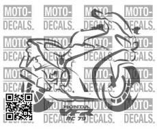 Sticker motif Honda VFR RC79