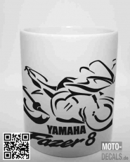Tasse mit Motiv Yamaha Fazer 8 (2011)