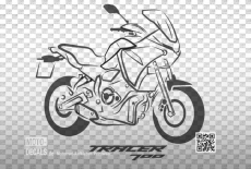 Sticker with motif Yamaha Tracer 700