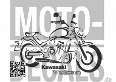 Sticker motif Kawasaki Vulcan