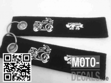 Felt key ring with motif Honda VFR RC 79