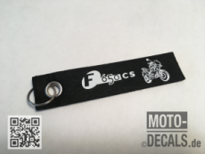 Filz-Schlsselanhnger mit Motiv BMW F650 CS