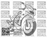 Sticker motif Suzuki RF 600 R