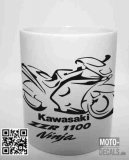 Tasse mit Motiv Kawasaki ZZR100 Ninja
