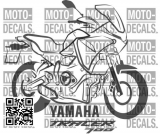 Aufkleber Motiv Yamaha Tracer 700