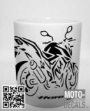 Tasse mit Motiv Honda Hornet 750 back